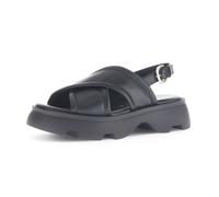 Gabor Damen Riemchensandalen, Frauen Sandalen,sandaletten,sommersandalen,sommerschuhe,freizeitschuhe,schwarz(go/S.schw),40.5 EU / 7 UK