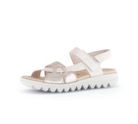 Riemchensandale GABOR "Riemchensandale Materialmix Leder", Damen, Gr. 40, rosa, Schuhe Riemchensandale (33003025-40) rosa