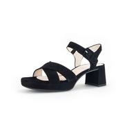 Riemchensandale GABOR "Riemchensandale Rauleder", Damen, Gr. 40,5, schwarz, Schuhe Riemchensandale (39051641-40,5) schwarz