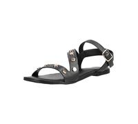 Riemchensandale GIOSEPPO "GIOSEPPO Sandalen Leder", Damen, Gr. 37, schwarz, gold, Leder, Schuhe Riemchensandale (26169218-37)