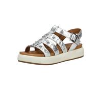 Riemchensandale INUOVO "INUOVO Sandalen Leder", Damen, Gr. 41, silber, Leder, Schuhe Riemchensandale (21478142-41) silber