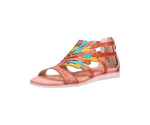 Riemchensandale LAURA VITA "LAURA VITA Sandalen Leder", Damen, Gr. 38, bunt (coral), Leder, Schuhe Riemchensandale (53515621-38) coral