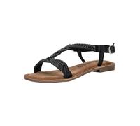 Riemchensandale LAZAMANI "Lazamani Sandalen Leder", Damen, Gr. 41, schwarz, Leder, Schuhe Riemchensandale (38453061-41)