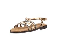 Riemchensandale LAZAMANI "Lazamani Sandalen Leder/Textil", Damen, Gr. 37, beige, Leder, Textil, Schuhe Riemchensandale (17868247-37) beige