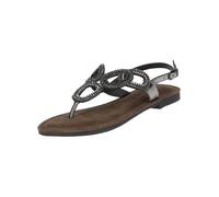 Riemchensandale LAZAMANI "Lazamani Sandalen Leder/Textil", Damen, Gr. 37, pewter, Leder, Textil, Schuhe Riemchensandale (28616047-37) pewter
