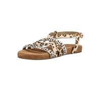 Riemchensandale LAZAMANI "Lazamani Sandalen Leder/Textil", Damen, Gr. 38, leopard, Leder, Textil, Schuhe Riemchensandale (76269006-38) leopard