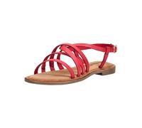 Riemchensandale LAZAMANI "Lazamani Sandalen Leder/Textil", Damen, Gr. 41, rot, Leder, Textil, Schuhe Riemchensandale (98749932-41) rot
