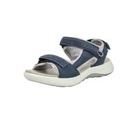 Riemchensandale LEGERO "Legero Sandalen Nubukleder/Textil", Damen, Gr. 38, blau, Nubukleder, Textil, Schuhe Riemchensandale (81082261-38)