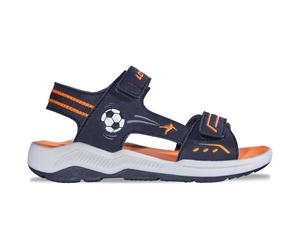 Riemchensandale LOTTO, Mädchen, Gr. 31, navy, orange, Synthetik, mehrfarbig, Schuhe Riemchensandale, - in kinderfußgerechter Passform (92273806-31) navy, orange