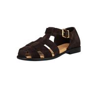 Riemchensandale MARC O'POLO "Marc O'Polo Sandalen Veloursleder", Damen, Gr. 38, coffee, Veloursleder, Schuhe Riemchensandale (37475049-38) coffee