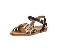 Riemchensandale MUSTANG SHOES "Mustang Shoes Sandalen Lederimitat", Damen, Gr. 39, leopard, Lederimitat, Schuhe Riemchensandale (52521957-39) leopard