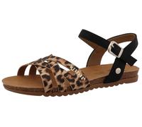 Riemchensandale MUSTANG SHOES "Nannette", Damen, Gr. 40, sand kombiniert, Lederimitat, Schuhe Riemchensandale, Sandalette, Sommerschuh mit verstellbarer Schnalle (10808331-40) sand kombiniert