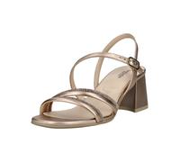 Riemchensandale NERO GIARDINI "Nero Giardini Sandalen Leder", Damen, Gr. 36, gold, Leder, Schuhe Riemchensandale (82122515-36) gold