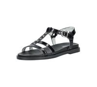 Riemchensandale NERO GIARDINI "Nero Giardini Sandalen Leder", Damen, Gr. 37, schwarz, Leder, Schuhe Riemchensandale (17843225-37) schwarz