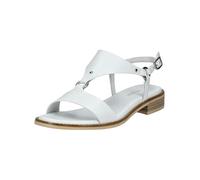 Riemchensandale NERO GIARDINI "Nero Giardini Sandalen Leder", Damen, Gr. 37, weiß, Leder, Schuhe (55111308-37) weiß