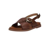 Riemchensandale NERO GIARDINI "Nero Giardini Sandalen Leder", Damen, Gr. 38, braun, Leder, Schuhe Riemchensandale (57340543-38) braun