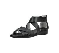 Riemchensandale NERO GIARDINI "Nero Giardini Sandalen Leder", Damen, Gr. 38, schwarz, Leder, Schuhe Riemchensandale (22098344-38) schwarz