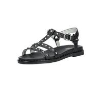 Riemchensandale NERO GIARDINI "Nero Giardini Sandalen Leder", Damen, Gr. 38, schwarz, Leder, Schuhe Riemchensandale (87104359-38) schwarz