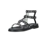 Riemchensandale NERO GIARDINI "Nero Giardini Sandalen Leder", Damen, Gr. 39, schwarz, Leder, Schuhe Riemchensandale (13248268-39) schwarz