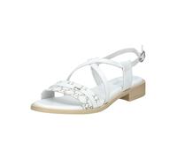 Riemchensandale NERO GIARDINI "Nero Giardini Sandalen Leder", Damen, Gr. 40, weiß, Leder, Schuhe Riemchensandale (53959538-40) weiß