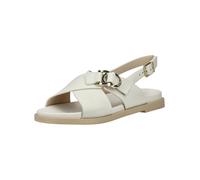 Riemchensandale NERO GIARDINI "Nero Giardini Sandalen Leder", Damen, Gr. 40, weiß, Leder, Schuhe Riemchensandale (85308835-40) weiß