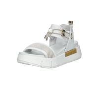 Riemchensandale NERO GIARDINI "Nero Giardini Sandalen Lederimitat/Textil", Damen, Gr. 35, weiß, Lederimitat, Textil, Schuhe Riemchensandale (96034318-35) weiß