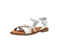 Riemchensandale OH MY SANDALS "Oh My Sandals Sandalen Leder", Damen, Gr. 38, weiß kombi, Leder, Schuhe Riemchensandale (11629759-38) weiß kombi