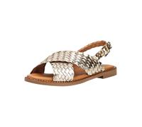 Riemchensandale OH MY SANDALS "Oh My Sandals Sandalen Leder", Damen, Gr. 39, champagne, Leder, Schuhe Riemchensandale (33129143-39) champagne