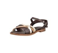 Riemchensandale OH MY SANDALS "Oh My Sandals Sandalen Leder", Damen, Gr. 39, marone, Leder, Schuhe Riemchensandale (59439347-39) marone