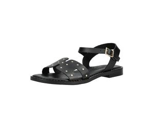 Riemchensandale OH MY SANDALS "Oh My Sandals Sandalen Leder", Damen, Gr. 39, schwarz, Leder, Schuhe Riemchensandale (36999511-39) schwarz