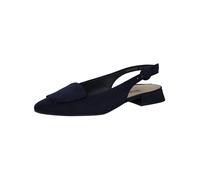 Riemchensandale PAUL GREEN "Paul Green Ballerinas Veloursleder", Damen, Gr. 38,5, blau, Veloursleder, Schuhe Riemchensandale (79193665-38,5) blau