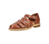 Riemchensandale PAUL GREEN "Paul Green Sandalen Glattleder", Damen, Gr. 42, braun (cognac), Glattleder, Schuhe Riemchensandale (89128149-42) cognac