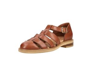 Riemchensandale PAUL GREEN "Paul Green Sandalen Glattleder", Damen, Gr. 42, cognac, Glattleder, Schuhe Riemchensandale (89128149-42) cognac