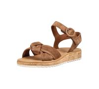 Riemchensandale PAUL GREEN "Paul Green Sandalen Leder", Damen, Gr. 37,5, nut, Leder, Schuhe Riemchensandale (82667621-37,5) nut