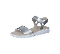 Riemchensandale PAUL GREEN "Paul Green Sandalen Leder", Damen, Gr. 40,5, silber (metallic silber), Leder, Schuhe Riemchensandale (58831139-40,5)