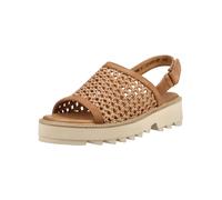 Riemchensandale PAUL GREEN "Paul Green Sandalen Leder/Textil", Damen, Gr. 42, braun, Leder, Textil, Schuhe Riemchensandale (19537764-42) braun