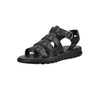 Riemchensandale PAUL GREEN "Paul Green Sandalen Lederimitat", Damen, Gr. 38,5, schwarz, Lederimitat, Schuhe Riemchensandale (15284961-38,5) schwarz