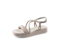 Riemchensandale PAUL GREEN "Paul Green Sandalen Lederimitat", Damen, Gr. 42, beige, Lederimitat, Schuhe Riemchensandale (42611020-42)