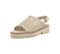 Riemchensandale PAUL GREEN "Paul Green Sandalen Veloursleder/Textil", Damen, Gr. 42,5, beige (natur), Textil, Veloursleder, Schuhe Riemchensandale (33505153-42,5) natur