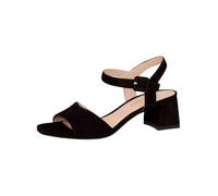 Riemchensandale PETER KAISER "Peter Kaiser Sandalen Veloursleder", Damen, Gr. 37,5, schwarz, Veloursleder, Schuhe Riemchensandale (98271055-37,5) schwarz