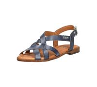 Pikolinos Flache Sandalen in Leder ALGAR für Frauen Farbe Azul