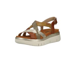 Riemchensandale PIKOLINOS "PIKOLINOS Sandalen Leder", Damen, Gr. 39, brandy, Leder, Schuhe Riemchensandale (65045828-39) brandy