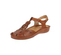 Riemchensandale PIKOLINOS "PIKOLINOS Sandalen Leder", Damen, Gr. 39, braun (brandy), Leder, Schuhe Riemchensandale (76060168-39)