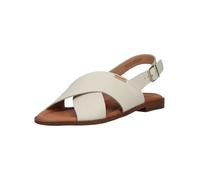 Riemchensandale PIKOLINOS "PIKOLINOS Sandalen Leder", Damen, Gr. 42, weiß, braun, Leder, Schuhe Riemchensandale (98463117-42) weiß, braun