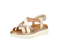 Pikolinos Keilsandalen in Leder Palma für Frauen Farbe Beige