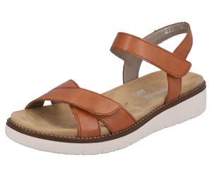 Riemchensandale REMONTE, Damen, Gr. 39, braun (nuss), Leder, unifarben, Schuhe Riemchensandale, Plateau, Sommerschuh, Sandalette mit Lite ´n Soft Ausstattung, Topseller (35918765-39)
