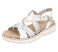 Remonte Damen Riemchensandalen D2K53, Frauen Sandalen,lose Einlage,Strandschuhe,Sandaletten,Sommersandalen,bequem,flach,metallic (91),38 EU