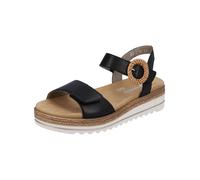 Riemchensandale REMONTE "Remonte Sandalen Glattleder", Damen, Gr. 39, schwarz, Glattleder, Schuhe Riemchensandale (81531649-39) schwarz