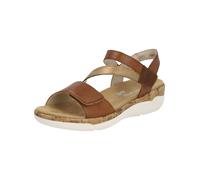 Remonte Damen Riemchensandalen R6860, Frauen Sandalen,lose Einlage,offene Schuhe,Strandschuhe,Riemen,Riemchen,halteriemen,braun Kombi (24),37 EU