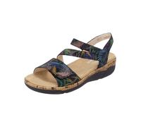 Riemchensandale REMONTE "Remonte Sandalen Leder", Damen, Gr. 39, schwarz, Leder, Schuhe Riemchensandale (87509559-39) schwarz